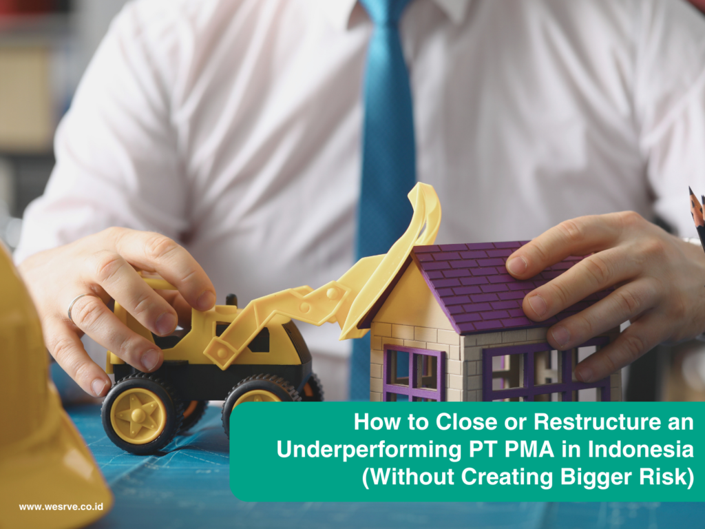 How to Close or Restructure an Underperforming PT PMA in Indonesia (Without Creating Bigger Risk)